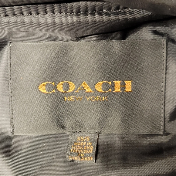 Coach Acrylic Wool Blend Plaid Poncho Hooded XS/S (A2) - Picture 4 of 8